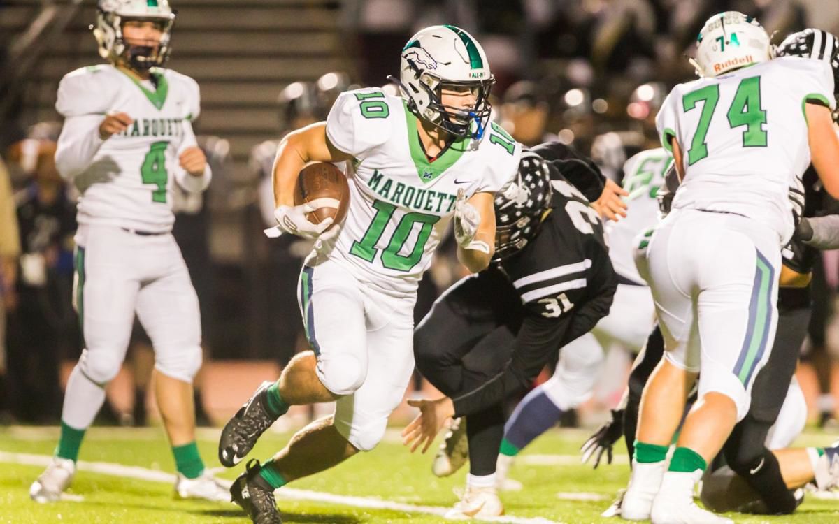 Marquette High football player Chris Kreh